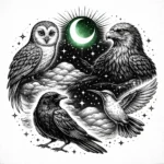 Birds Symbolism with Owl, Eagle, Crow, and Hummingbird