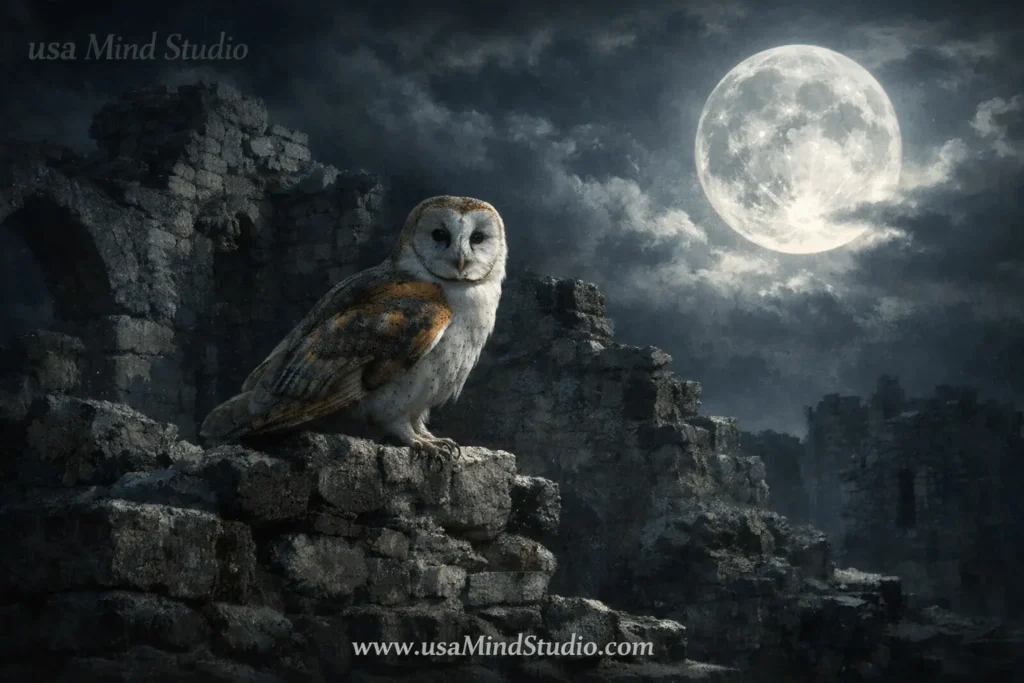 owl symbolism bible meaning ruins desolation scripture psalm barn owl night spiritual Christian presence