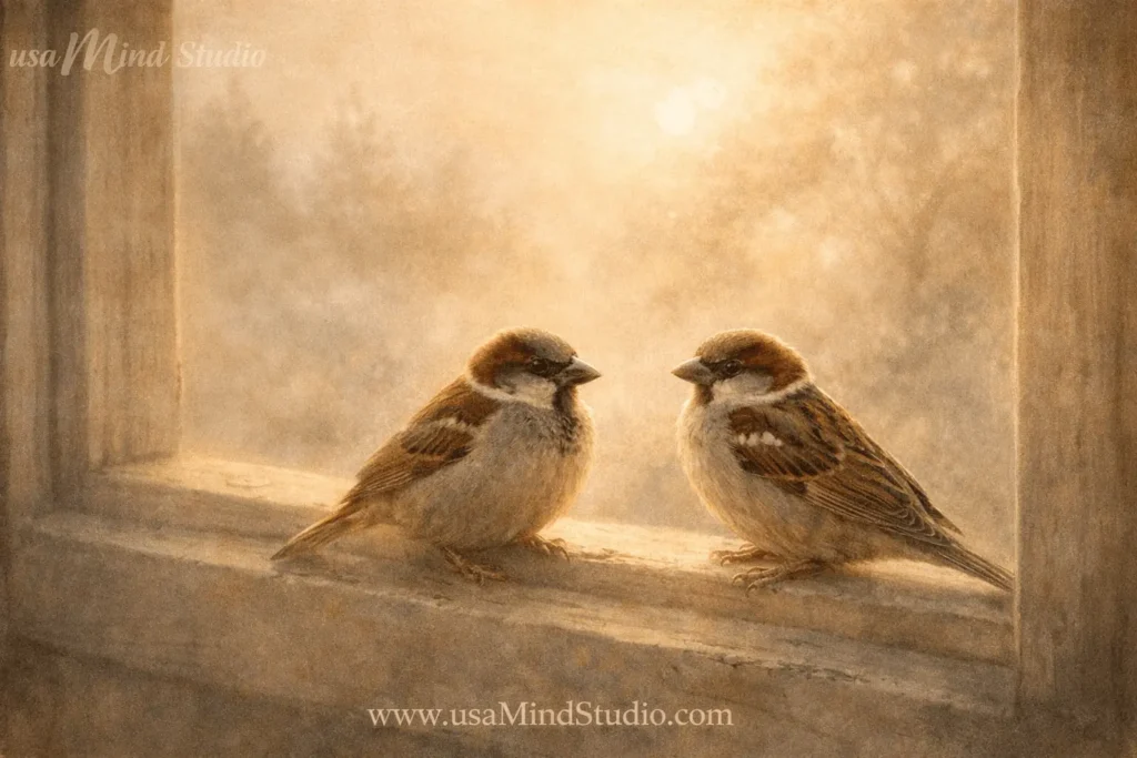 sparrow spiritual symbolism meaning spirit animal community love visit window sighting blessing